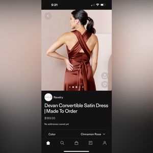 Devan Convertible Satin Dress - Revelry